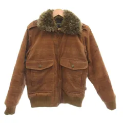 ウールリッチ WOOLRICH 00s フライトジャケット フェイクファー コーデュロイ M 茶 ブラウン /JS ■GY18のサムネイル