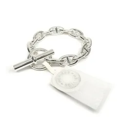 【名古屋】エルメス ブレスレット シェーヌダンクルGM 13コマ Ag925 シルバー 2025年製造 メンズ ジュエリー 未使用