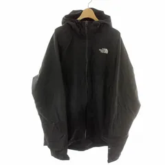 ザノースフェイス THE NORTH FACE マウンテンパーカー 防風シェル フード ドライベント Dryvent ロゴ XL 黒 ブラック /MP ■GY01