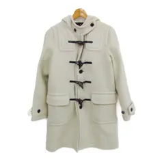 イネド ダッフルコート アウター ウール 日本製 レディース 7サイズ ホワイト INED 【中古】