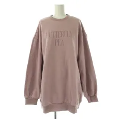 エイミーイストワール eimy istoire フロントロゴミニワンピース 長袖 コットン F ピンク /NR ■OS