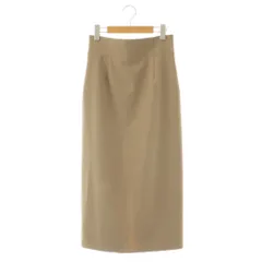 ノーブル NOBLE 24SS ジャージーライクカラータイトスカート 38 ベージュ /DO ■OS