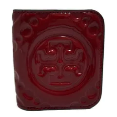 TORY BURCH(トリーバーチ) 2つ折り財布 - レッド 型押し加工 レザー