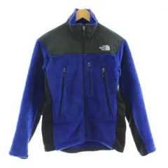 ザノースフェイス THE NORTH FACE MOUNTAIN VERSA LOFT JACKET マウンテンバーサロフトジャケット フリース 切替 ジップアップ ロゴ刺繍 S 青 ブルー 黒 ブラック NA61201 /KUのサムネイル
