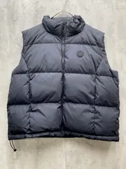 美品 GAP ギャップ ロゴパッチ ダウン ベスト sizeM/黒 ◆■レディース