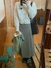 あったかウールニットカーディガン (T)