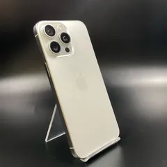 【全額返金保証】【最速発送】 iPhone 15 Pro Max 1TB ホワイトチタニウム docomo 動作確認済 86%