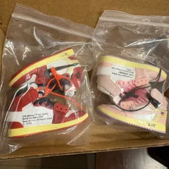 ミニスニ　【赤・ピンク】2足セットミニチュアスニーカー　コレクション　玩具　インテリア　飾り　NIKE adidas 人形靴　ドールシューズ　ドール