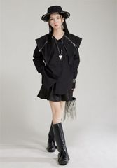 ADORE ストライプ柄 長袖シャツ プリーツデザイン - メルカリ