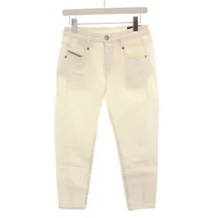 ディーゼル DIESEL D-FAYZA デニムパンツ ジョグジーンズ ボーイフレンド ローウエスト W24 L32 白 /YM
