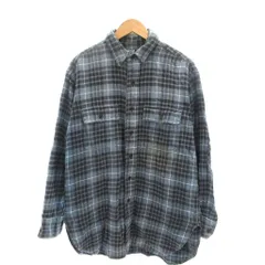 ポロ バイ ラルフローレン Polo by Ralph Lauren 長袖シャツ チェック柄 M 青 ブルー 黒 ブラック /YJ