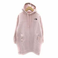 ザノースフェイス THE NORTH FACE スウェットパーカーワンピース ミニ丈 長袖 ロゴ 裏起毛 S ピンク /SY20 ■GY19