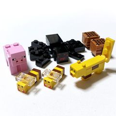 레고 정규품 중고 마이크라 돼지 거미 벌 야마네코 작업대 동물 마인크래프트 레고 블록[관리 번호:2604]