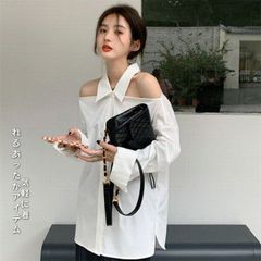 YUUNA ICHIKAWA / litmus 肩パッド tシャツ ホワイト - メルカリ