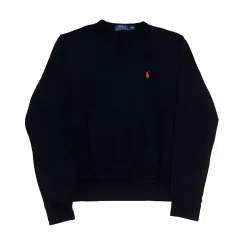 S ポロラルフローレン ブラック 起毛 スウェット