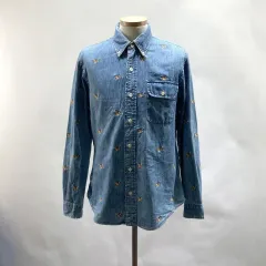 ラルフローレン メンズ カジュアル デニムシャツ シャツ M ヴィンテージ