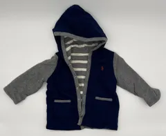 【新入荷!!】☆セット割対応☆ ラルフローレン キッズ 長袖 パーカー カーディガン リバーシブル 100～110cm程度（1336）