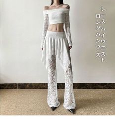Y's トリアセテート混 ラップデザイン 変形ワイドパンツ キュロット