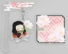【中古】雑貨 竈門禰豆子 ゆらふわアクリルマスコット フラワーver. 「鬼滅の刃」
