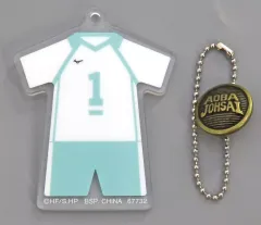 【中古】キーホルダー 及川徹 スクールアイコンボタン付きアクリルチャーム 「一番くじ ハイキュー!! ～全国への道～」 F賞