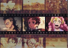 【中古】クリアファイル 炭治郎＆甘露寺＆玄弥 ランチョンマットケース 「ワールドツアー上映 鬼滅の刃 上弦集結、そして刀鍛冶の里へ×ufotable Cafe×マチ★アソビCAFE」