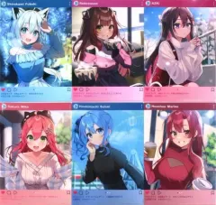 【中古】クリアファイル 全6種セット オリジナルA4クリアファイル 「バーチャルYouTuber ホロライブ×ローソン」 対象お菓子購入特典