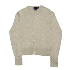 S ポロラルフローレン ピマコットン アイボリー カーディガン