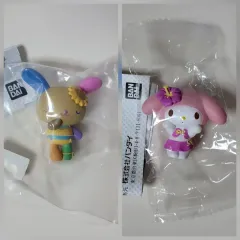 サンリオ ガチャ みんなでバカンス フィギュア タンニング ウサハナ マイメロディ フィギュア セット