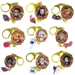 【中古】キーホルダー 全9種セット 「鬼滅の刃×ufotable cafe ハロウィン 2023 ～仮面舞踏会～ ランダム蓄光ゆらゆらチャームA」