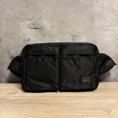 ✨PORTER ポーター タンカー ウエストバッグ ボディバッグ ブラック ナイロン 軽量 定番 人気モデル 通勤 通学 普段使い メンズ レディース ユニセックス 古着 ビンテージ✨