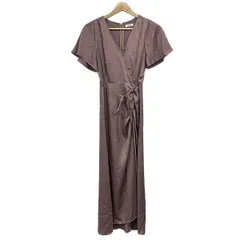 FRAY I.D(フレイアイディー) ワンピース サイズ0 XS レディース - ライトパープル Vネック/半袖/ひざ丈