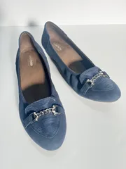 極美品 アシックスウォーキング ペダラ チェーンモチーフ コンフォートパンプス 24.5cm