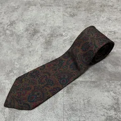 【Christian Dior】ペイズリー柄ネクタイ　ブラウン