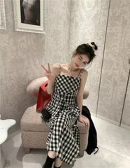 キャミワンピ お出かけ ロングスカート[K](T)