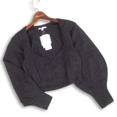 新品 23AW★UNIQLO × Mame Kurogouchi ユニクロ マメクロゴウチ 3D ボリュームスリーブ ニット セーター  Sz.XS レディース