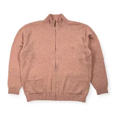 Papas パパス ジップアップ ネップ ウールニット ジャケット サイズ 50 L /メンズ/ピンク/日本製のサムネイル