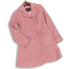 To b. by agnes b. アニエスベー 秋冬★ ウール混 ツイード コート Sz.36　レディースのサムネイル