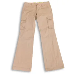 POLO JEANS COMPANY ラルフローレン 通年 ロゴ刺繍♪ ストレッチ フレア ブーツカット カーゴ パンツ Sz.28 レディース