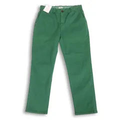 【新品 未使用】 D.M.G. ドミンゴ 通年★ ISKO チノ ストレッチ リラクシング テーパード パンツ Sz.L レディース