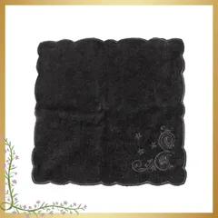 プチソワール タオルハンカチ 黒 (5664307-00-01) 1