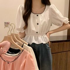 チャコット レースコンビ 長袖 ヘムフィット Tシャツ M ヨガウェア