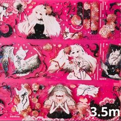 621 镭射金 6.5cm×3m 半端巻き 海外マステ 海外マスキングテープ