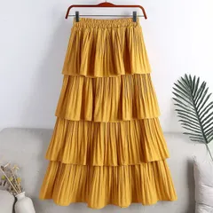 ロングスカート スカート 無地 レディース  韓国 ファッション 雑貨 かわいい おしゃれ 北欧 送料無料 [K] (T)