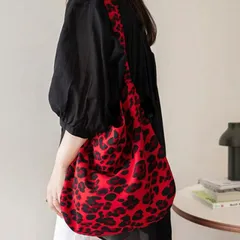 ヒョウ柄トートバッグ (T)