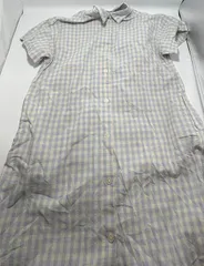 ☆セット割対応☆ ユニクロ キッズ 半袖 シャツワンピース 130cm (517)