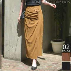 ラップギャザーデザイン タイトスカート レディース シンプル ロングスカート ラップ風 巻きスカート風 Iライン おしゃれ  可愛い モカ ブラック 茶 黒 かわいい 上品 レイヤード トレンド 大人 女性 カジュアル 伸縮性 ストレッチ ウエストゴム 細見え