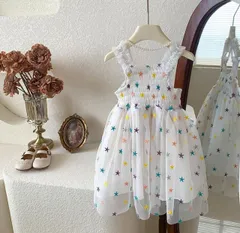 キッズアパレル ガールズ 女の子 ワンピース チュールスカート 撮影[K](T)