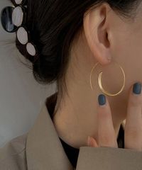 _Fot｜プライウッドフープピアス - メルカリ
