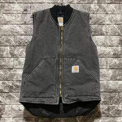Carhartt カーハート　ベスト　MOS モスグリーン　腰ゴム　USA製 CARHARTT ダックベスト L USA製 腰ゴム モスグリーン カーハート DUCK
