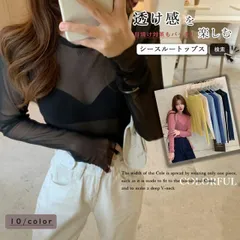 シースルー　トップス レディース 長袖(T)